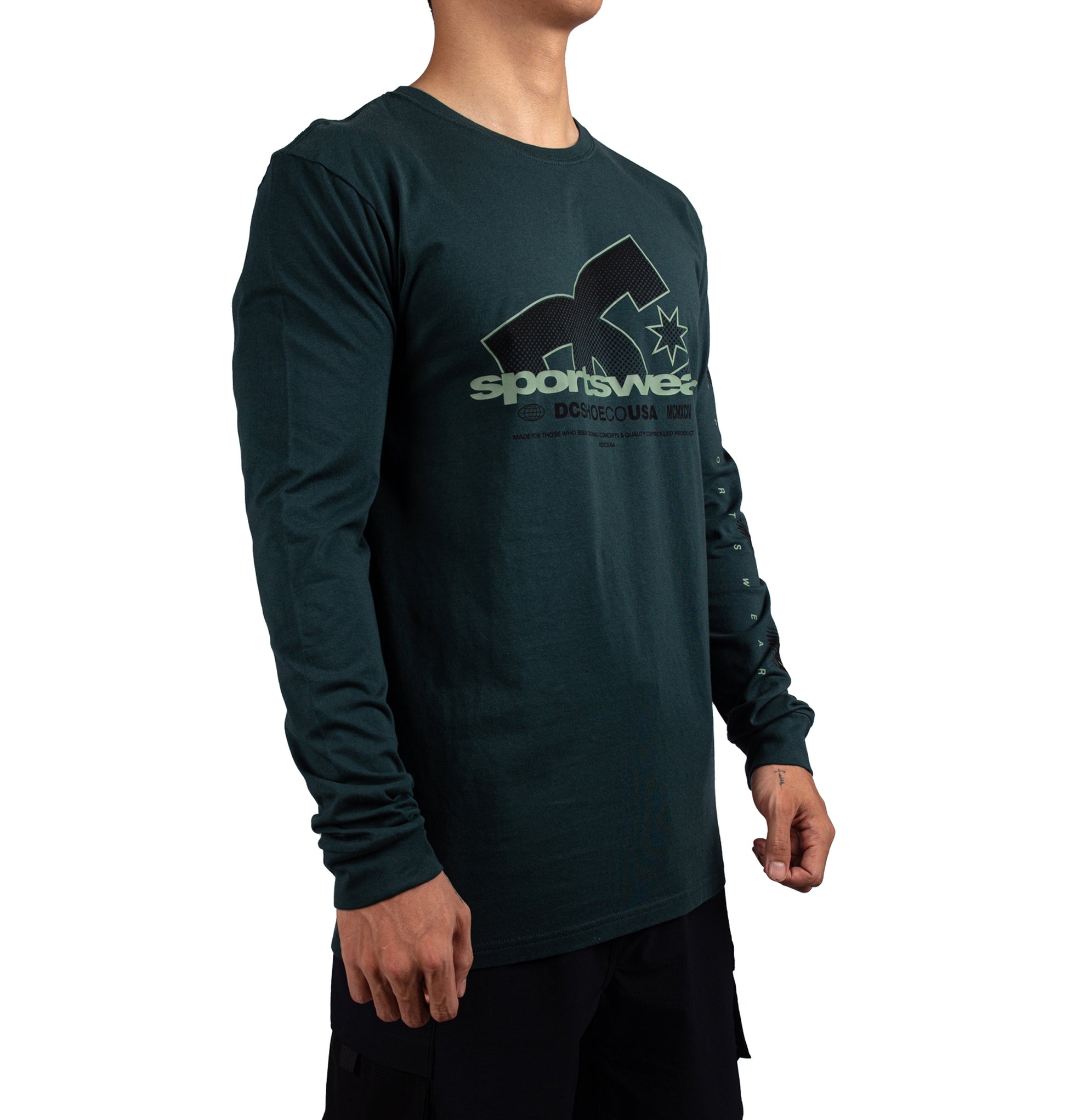 Mens Combative Long Sleeve T-Shirt - DC Shoes Malaysia