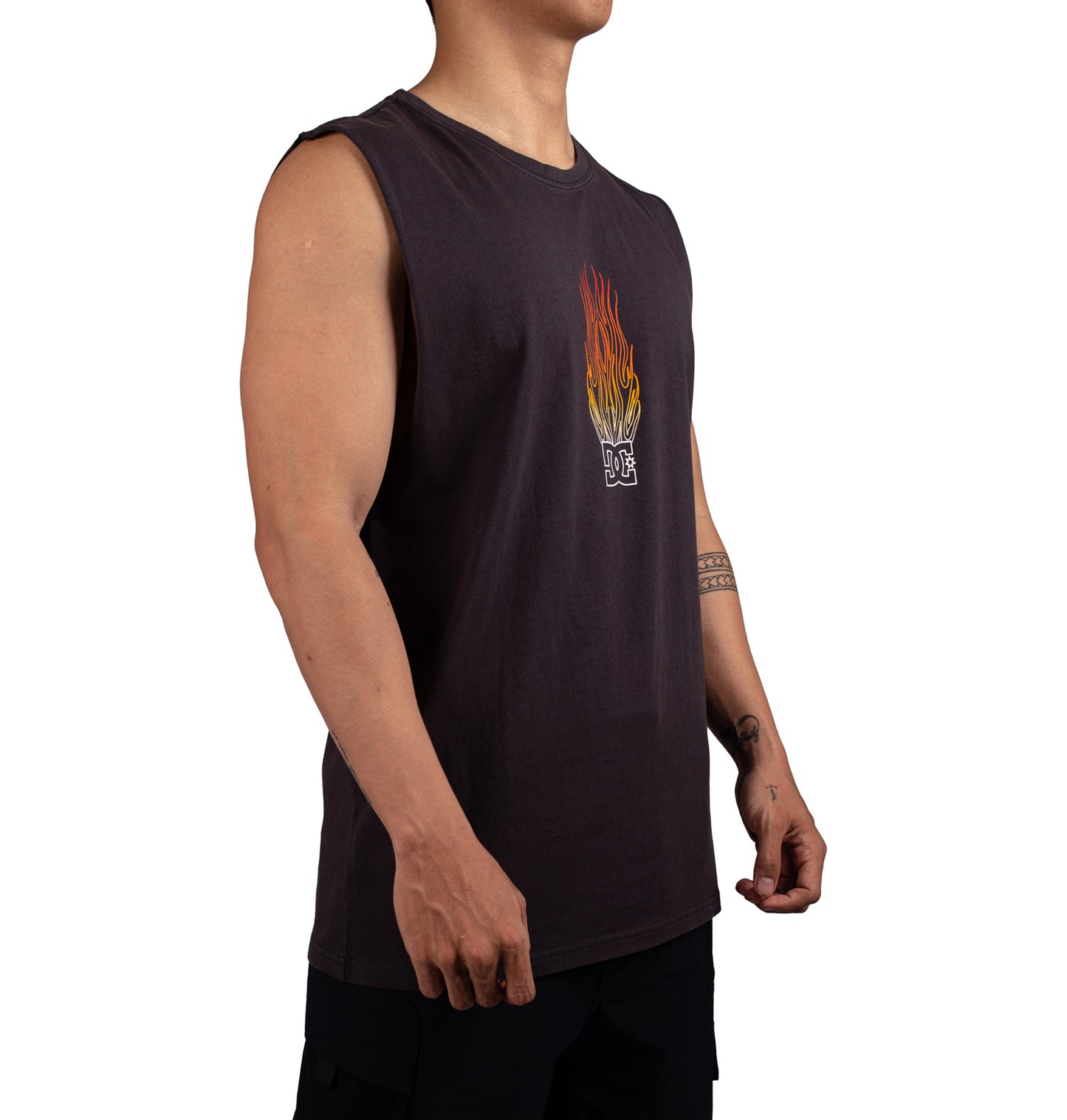 Mens On Fire Muscle Tee