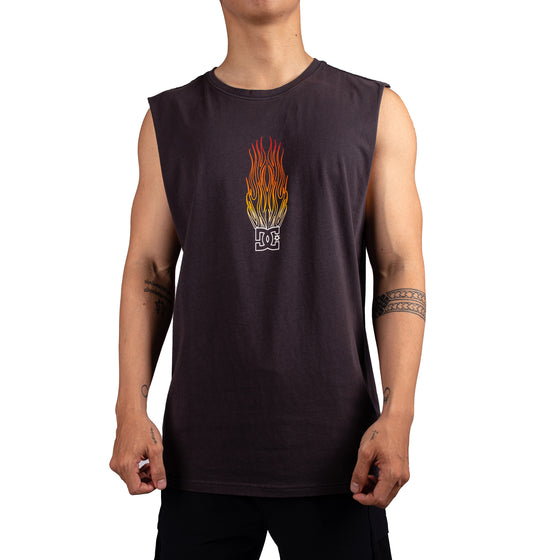 Mens On Fire Muscle Tee